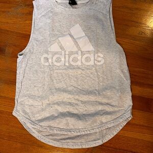 Adidas Women's Light Gray Tank Top